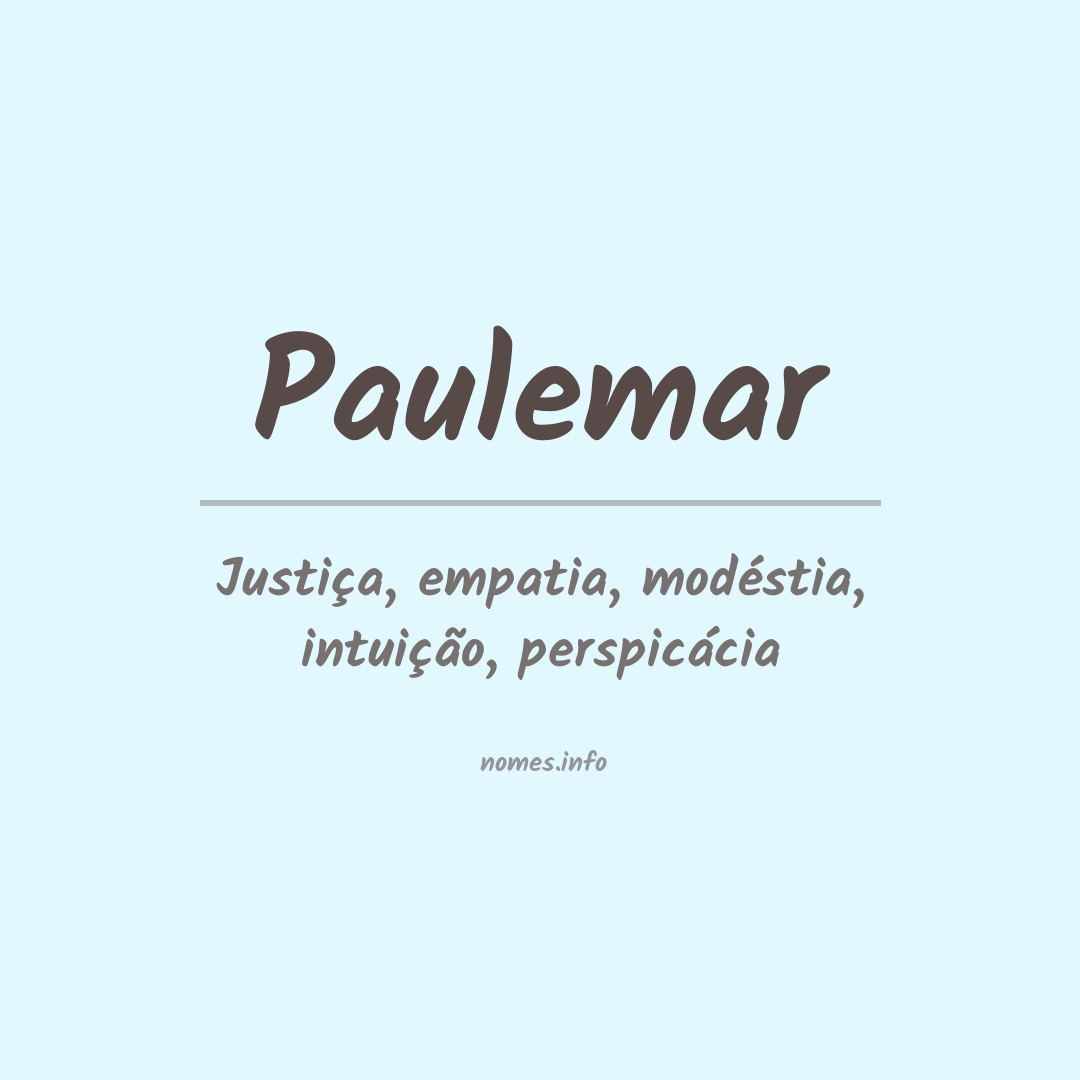 Significado do nome Paulemar
