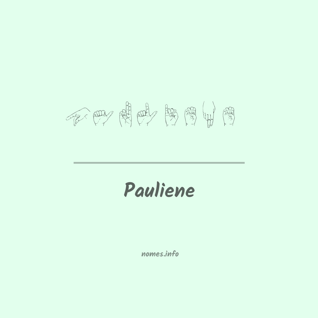 Pauliene em Libras
