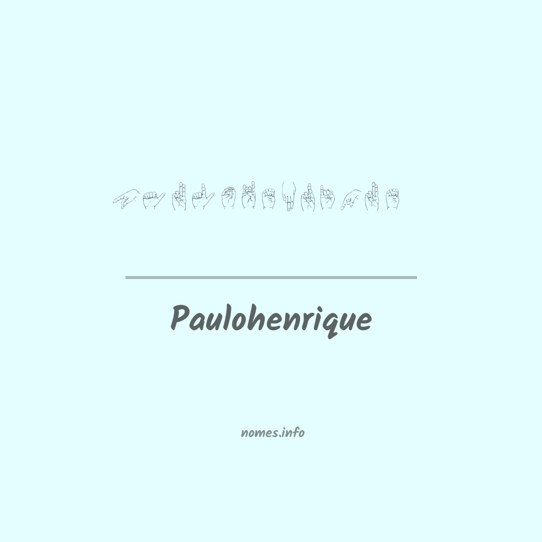 Paulohenrique em Libras
