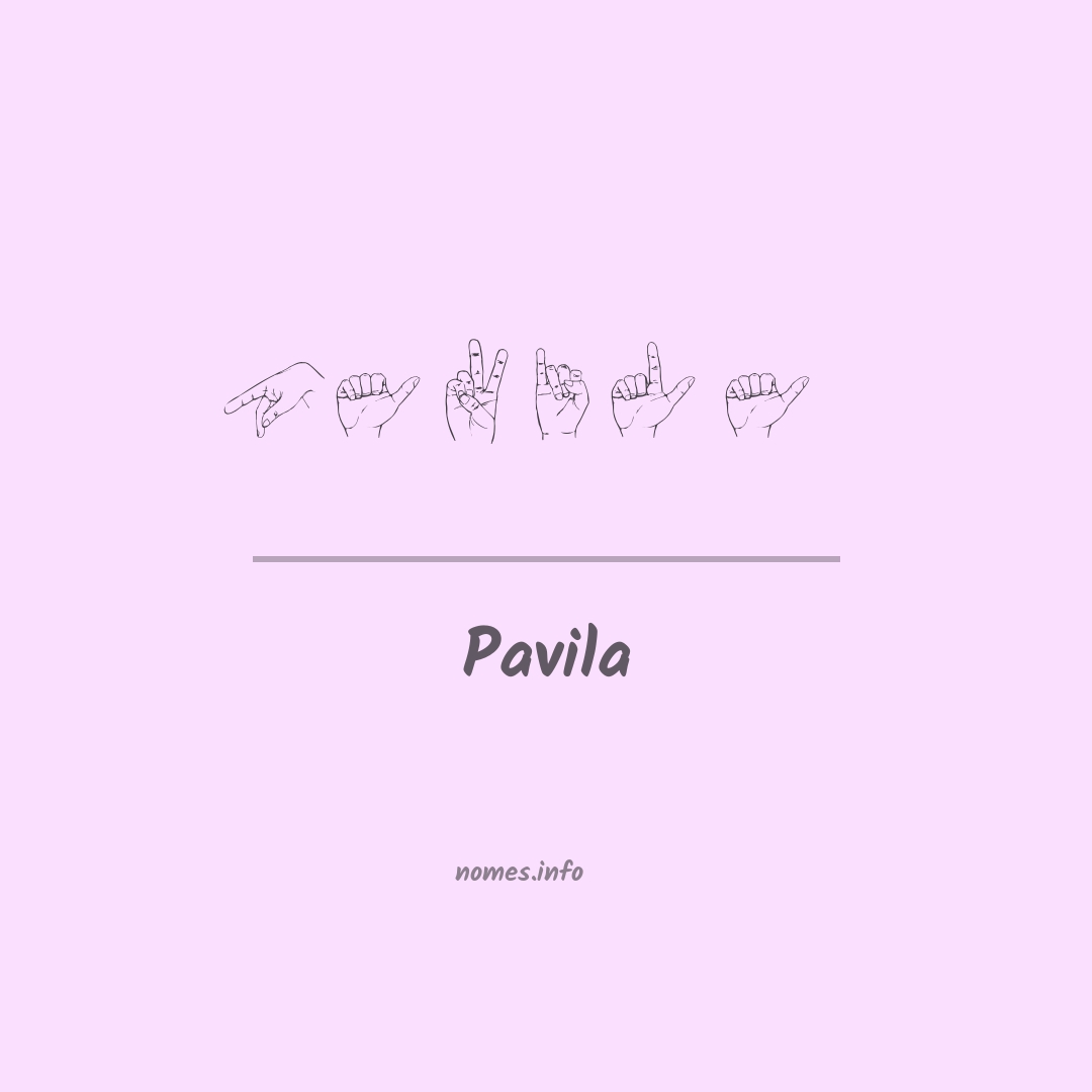 Pavila em Libras