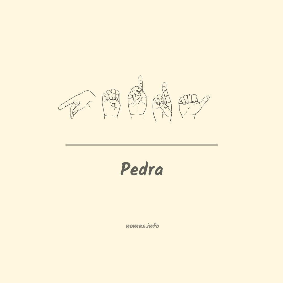 Pedra em Libras