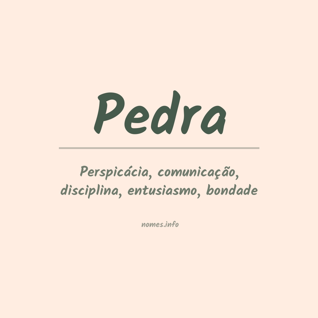 Significado do nome Pedra
