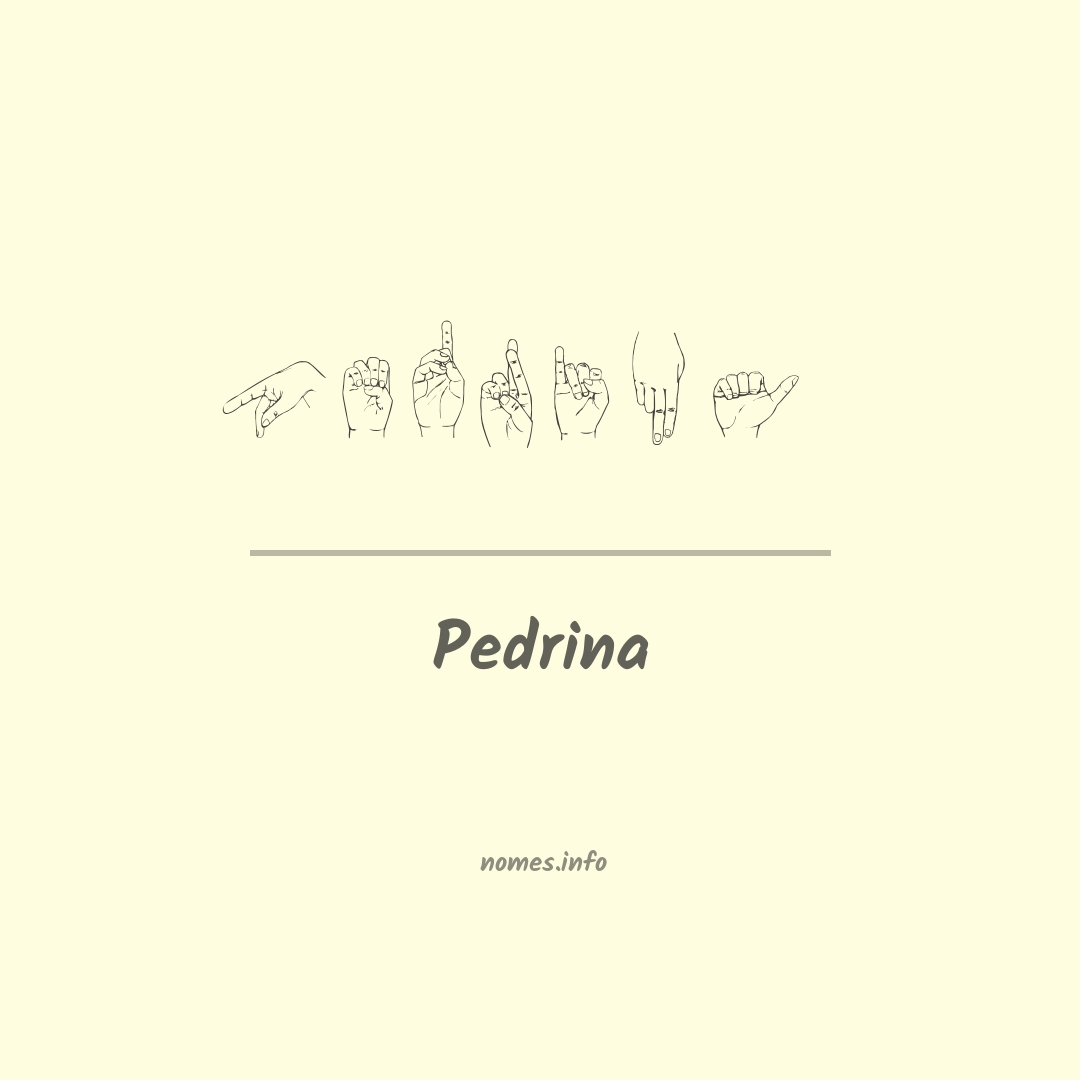 Pedrina em Libras