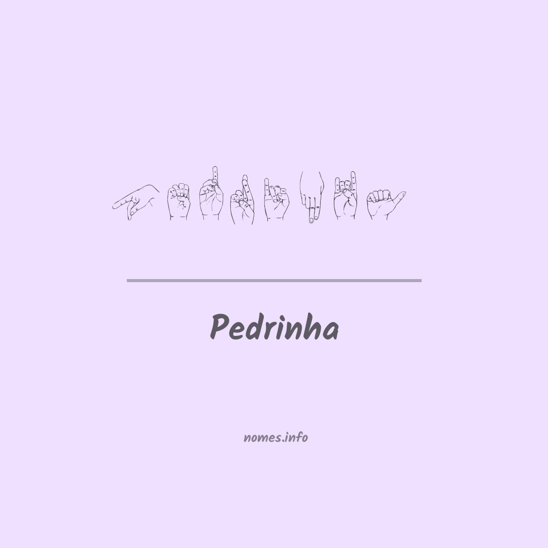 Pedrinha em Libras
