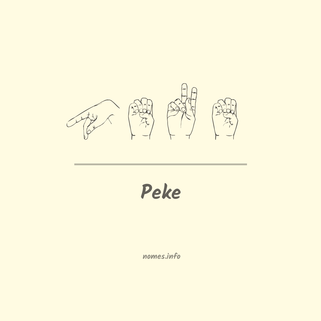 Peke em Libras Peke em Libras