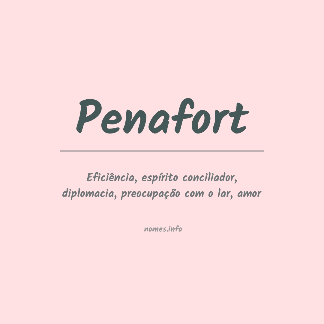 Significado do nome Penafort