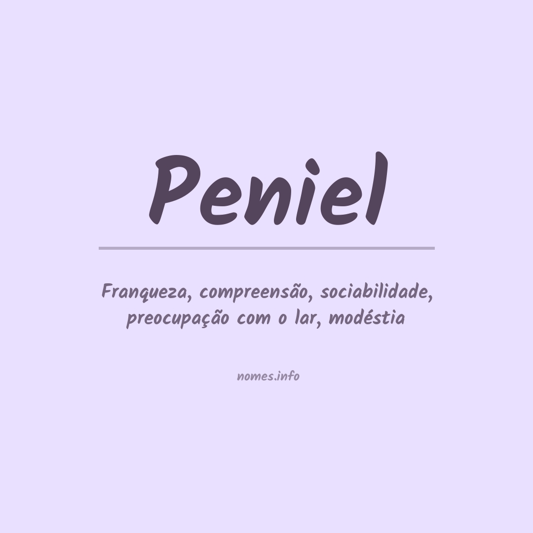 Significado do nome Peniel