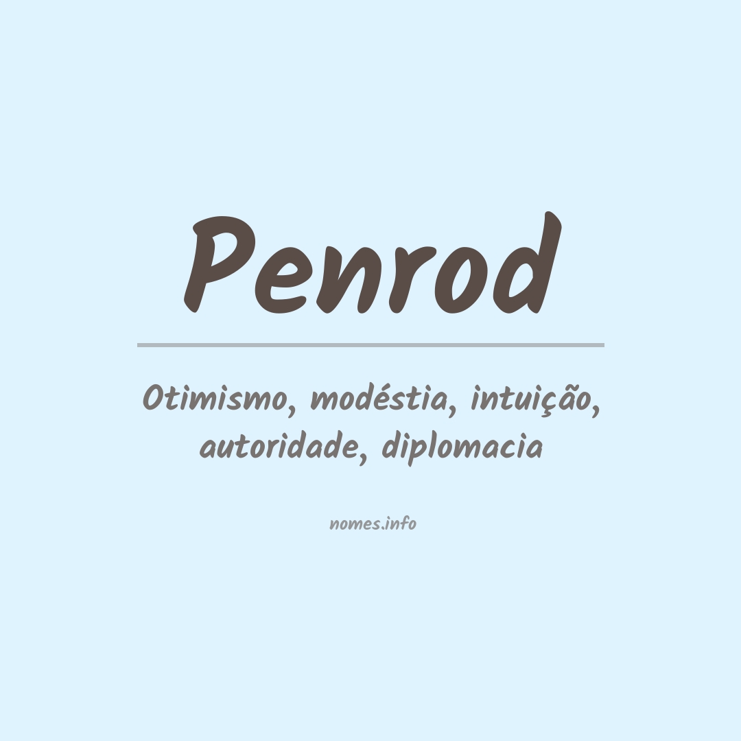 Significado do nome Penrod