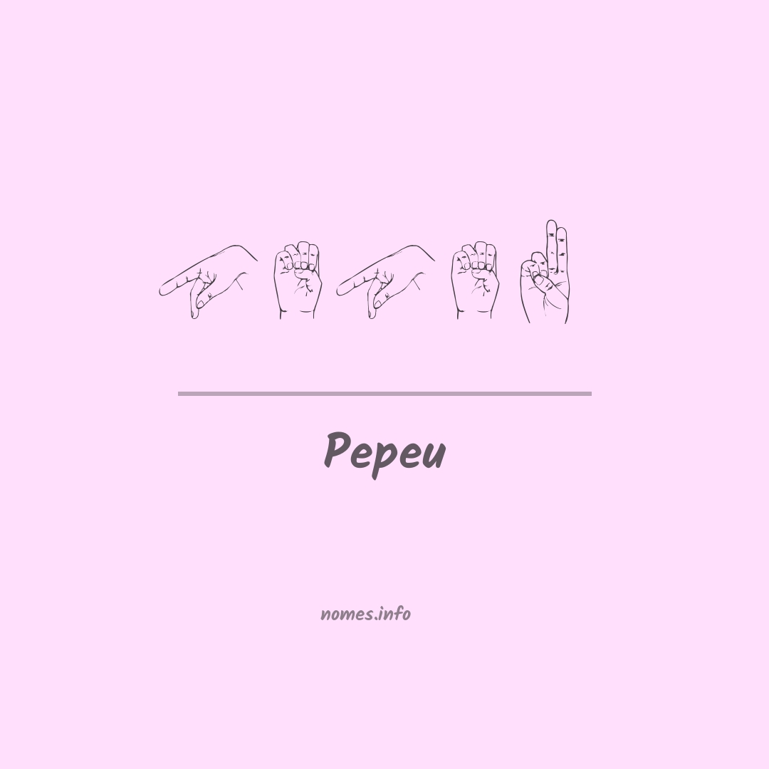 Pepeu em Libras