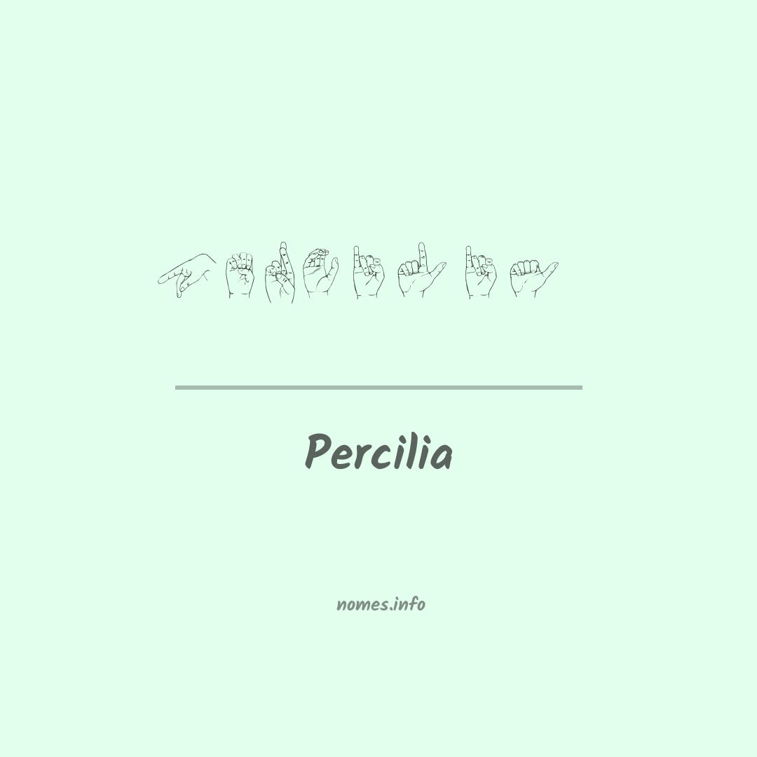 Percilia em Libras