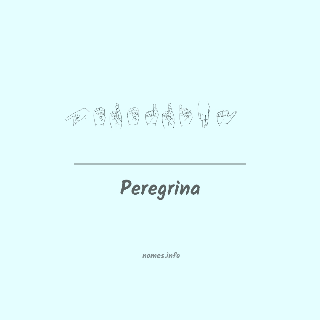 Peregrina em Libras