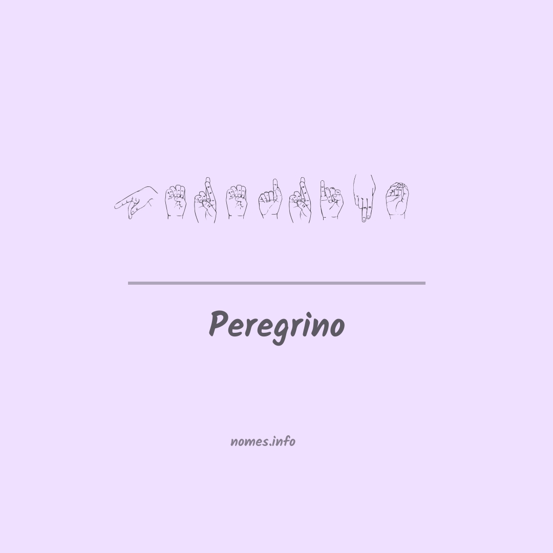 Peregrino em Libras