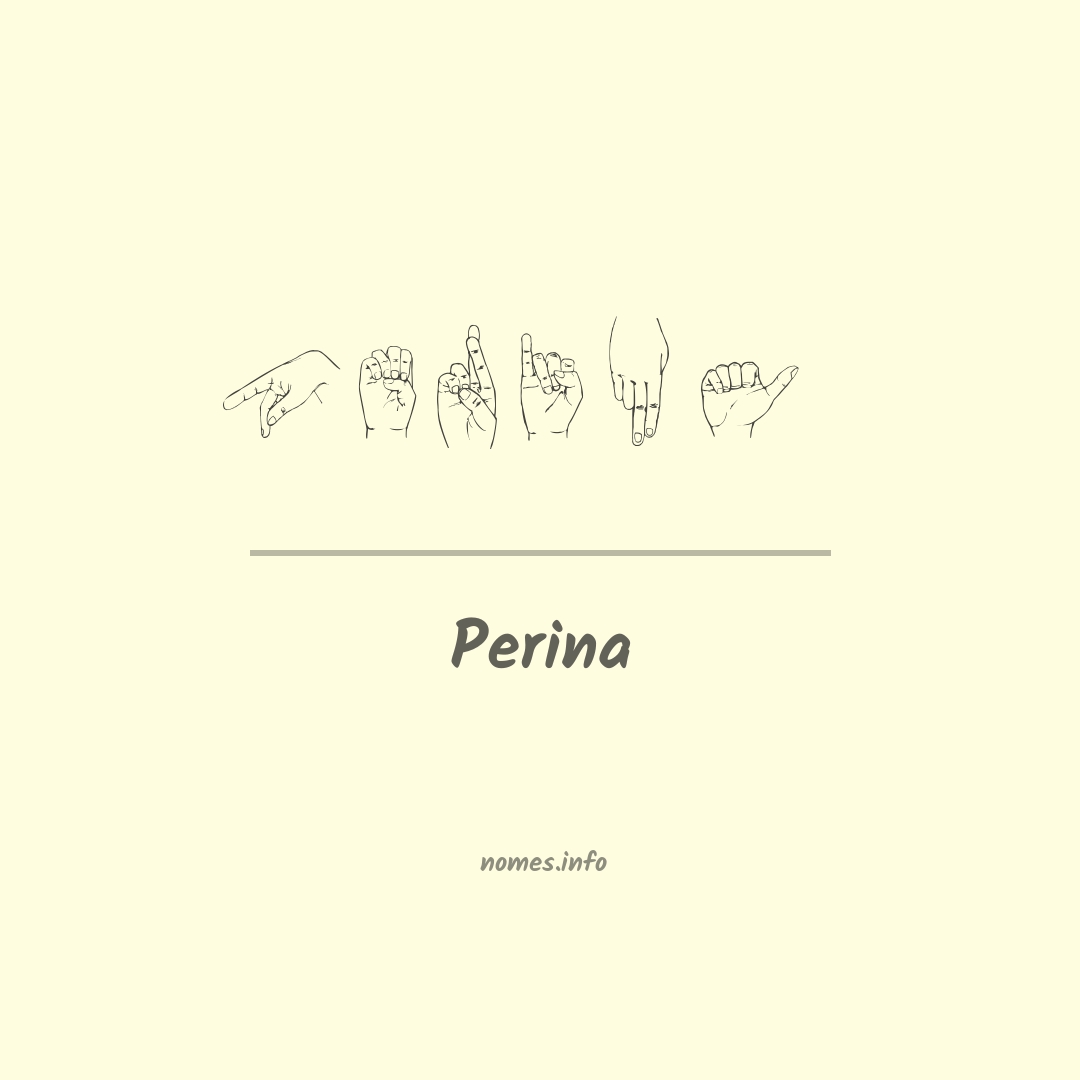 Perina em Libras