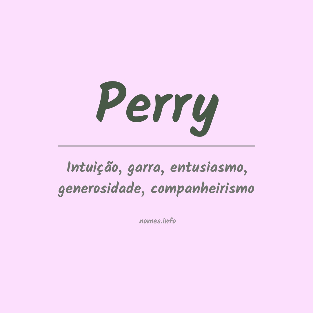 Significado do nome Perry