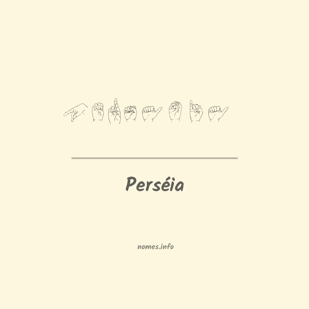 Perséia em Libras