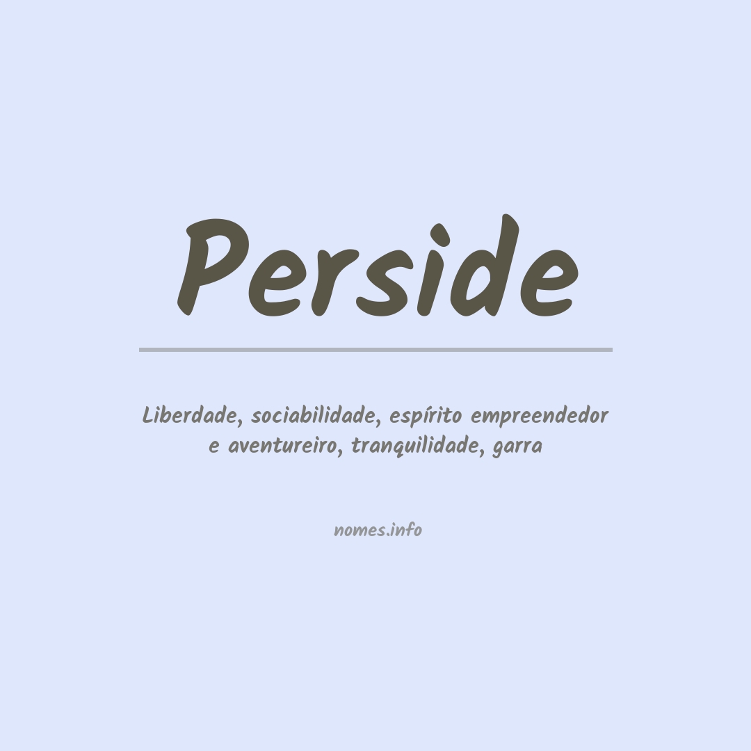 Significado do nome Perside