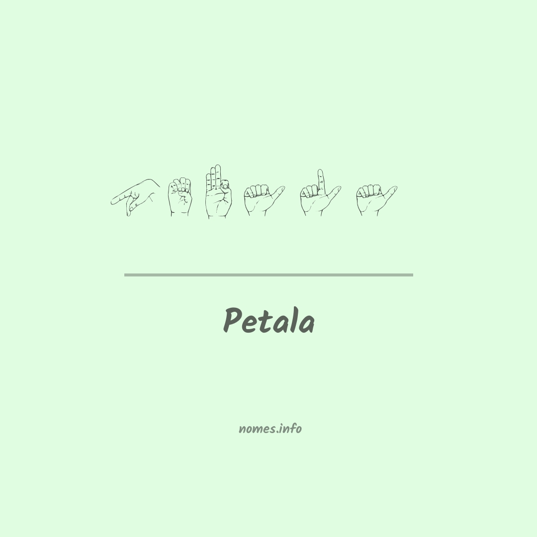 Petala em Libras