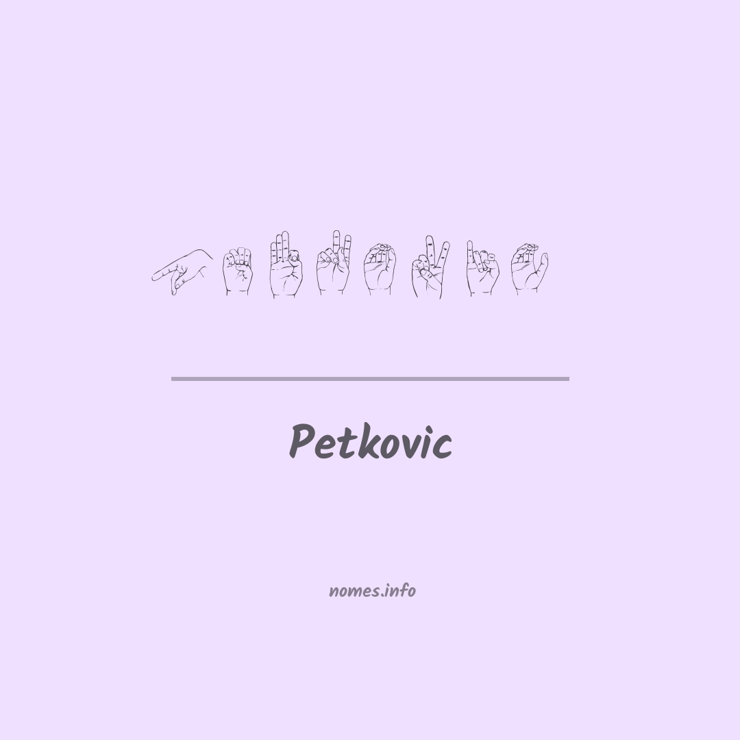 Petkovic em Libras