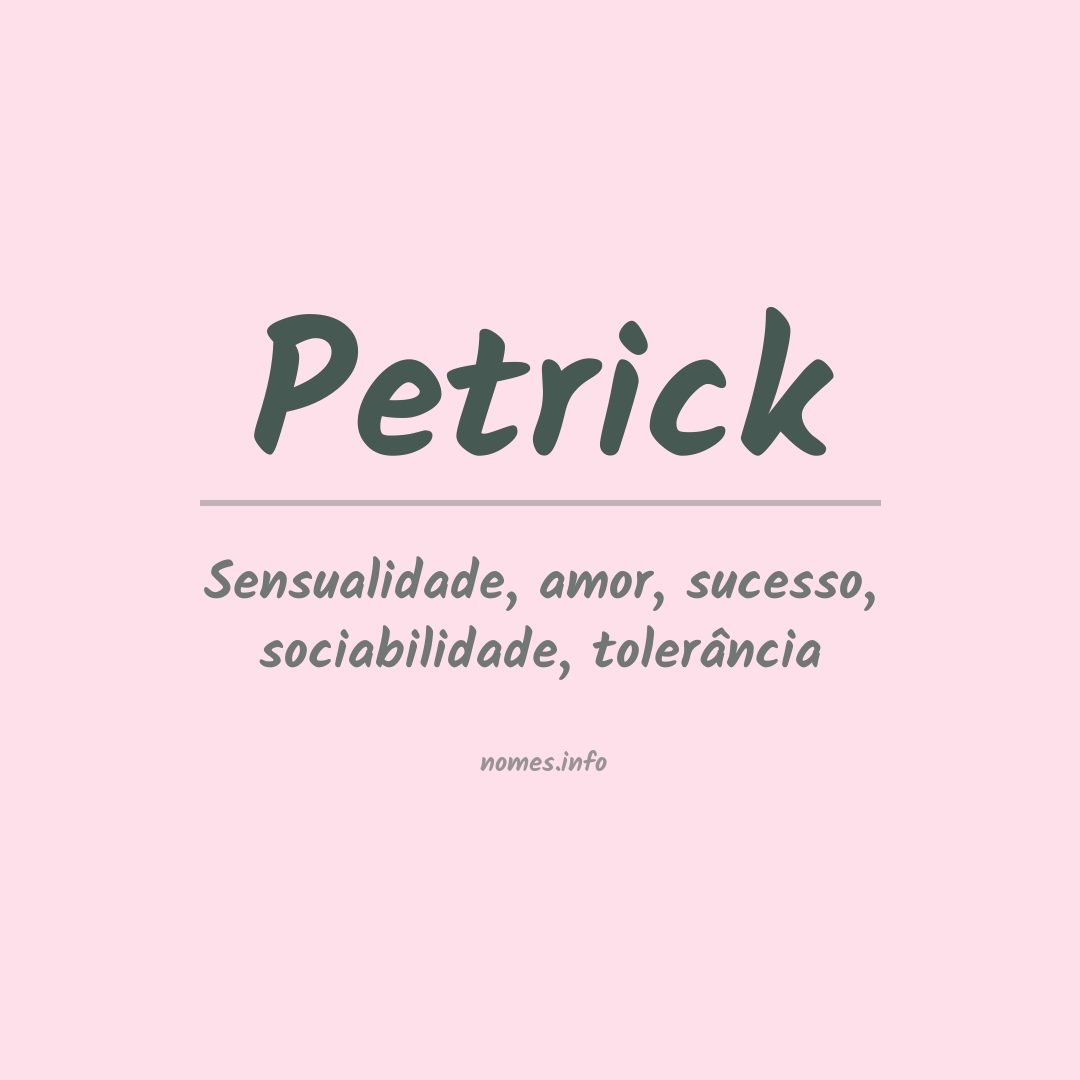Significado do nome Petrick