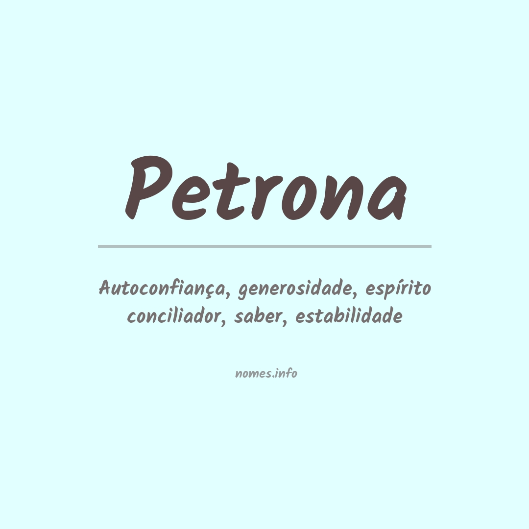 Significado do nome Petrona