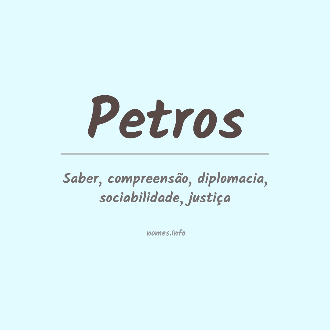 Significado do nome Petros