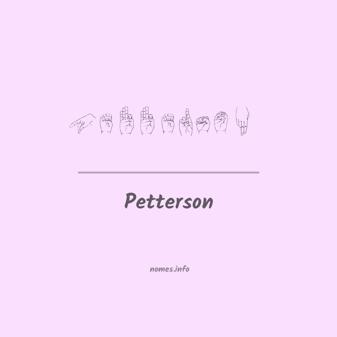 Petterson em Libras