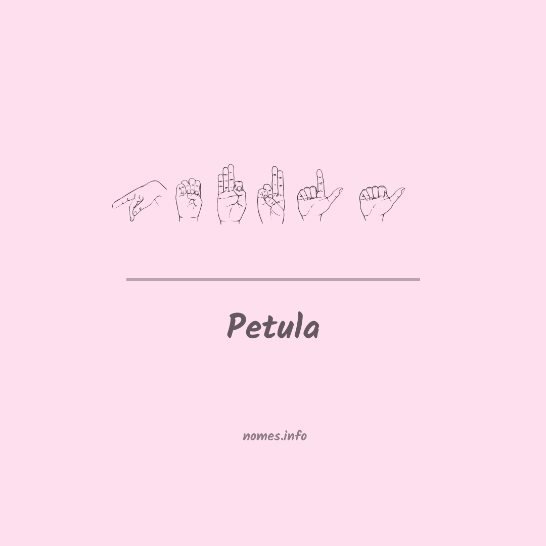 Petula em Libras