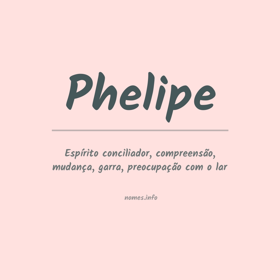 Significado do nome Phelipe