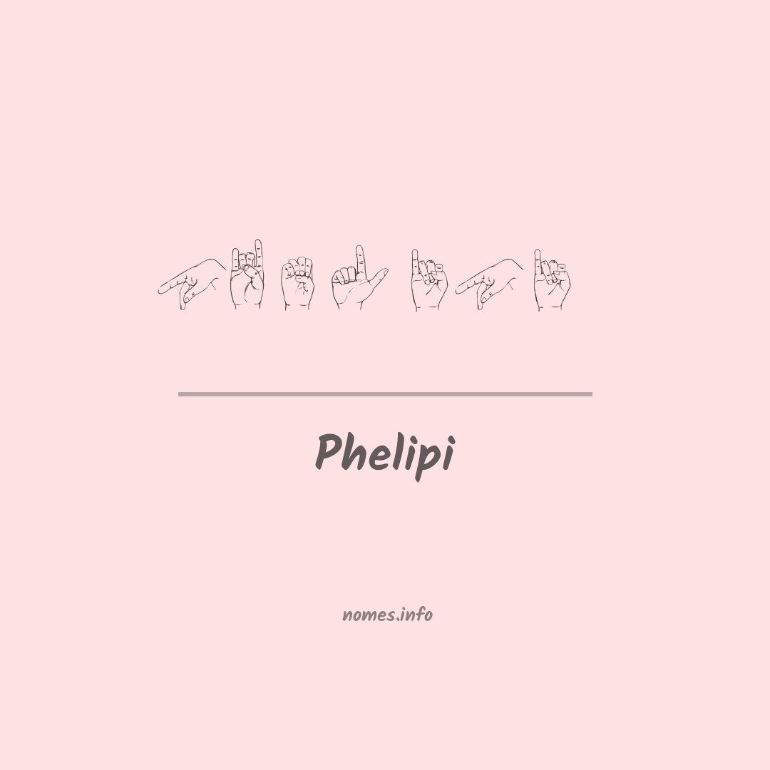 Phelipi em Libras