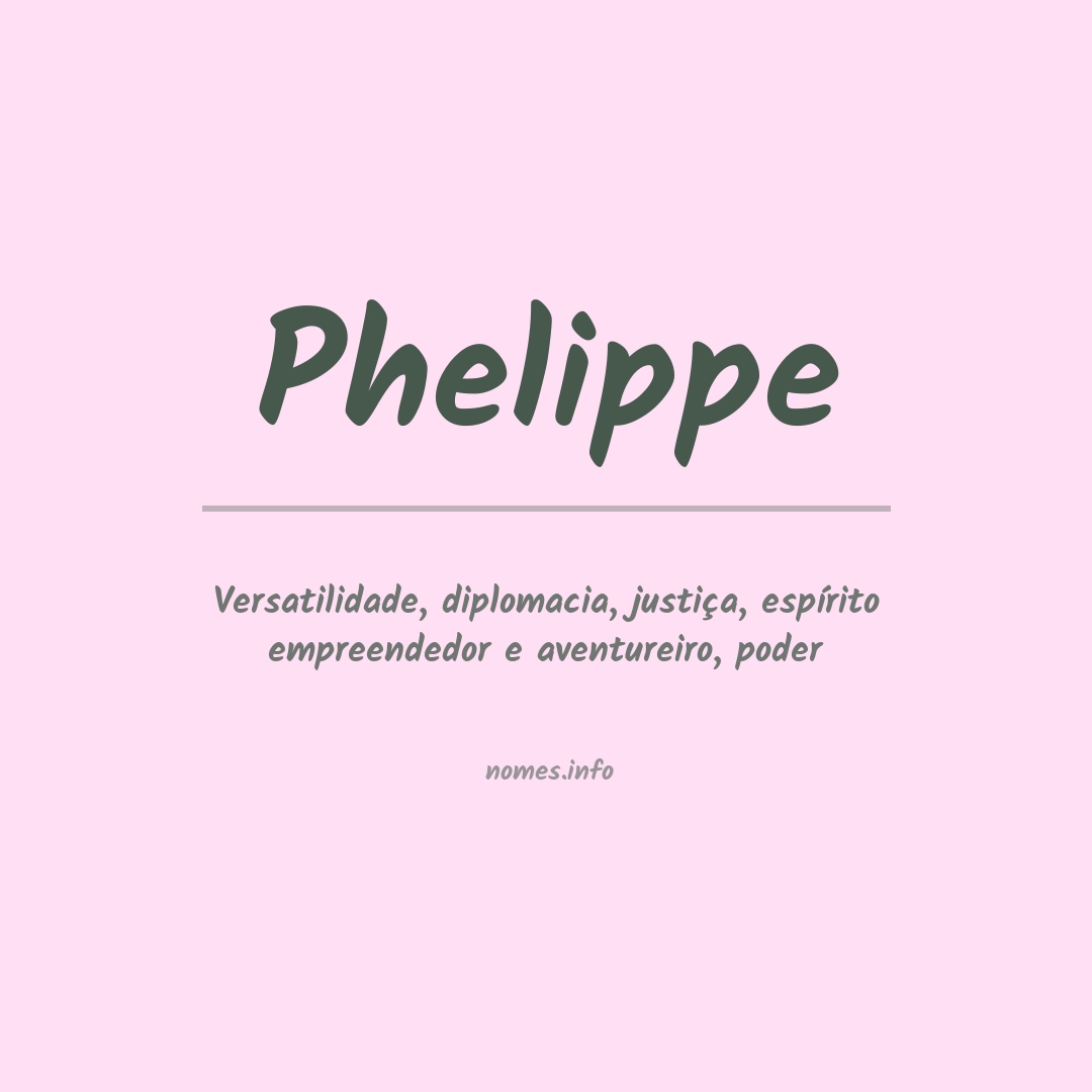 Significado do nome Phelippe