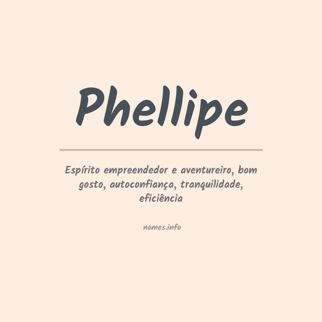 Significado do nome Phellipe