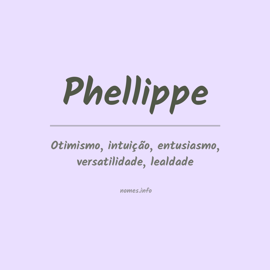 Significado do nome Phellippe