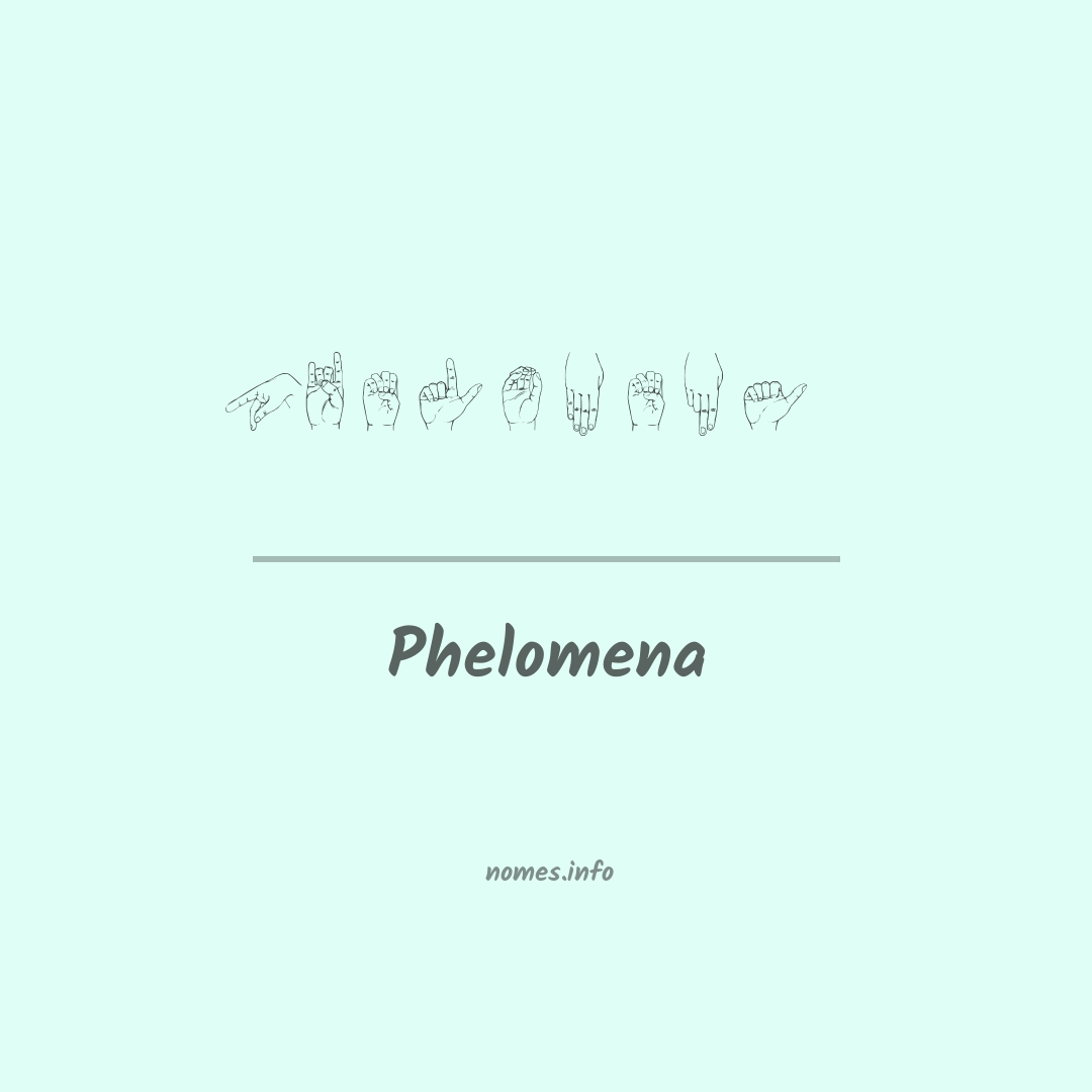 Phelomena em Libras
