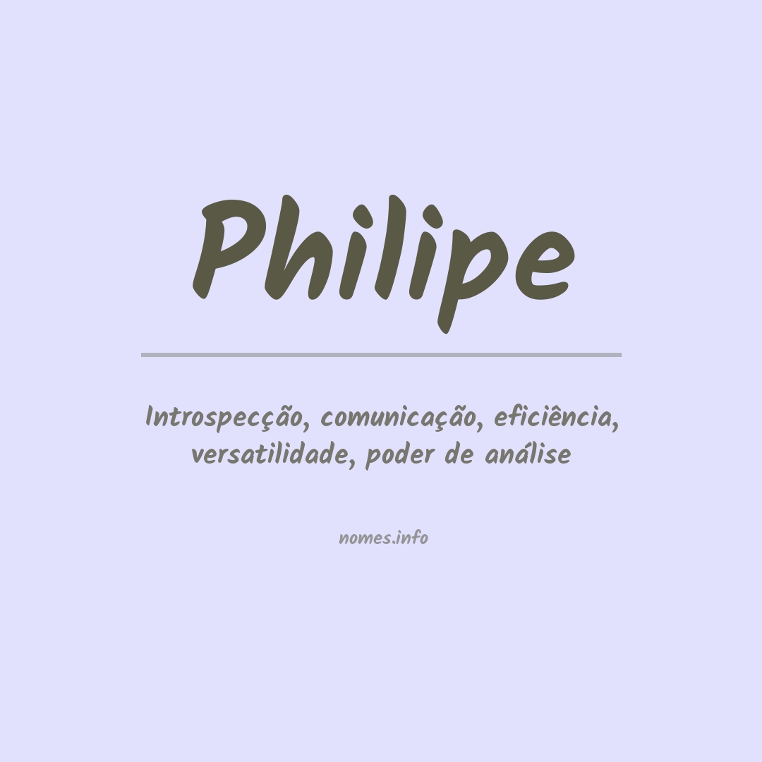 Significado do nome Philipe