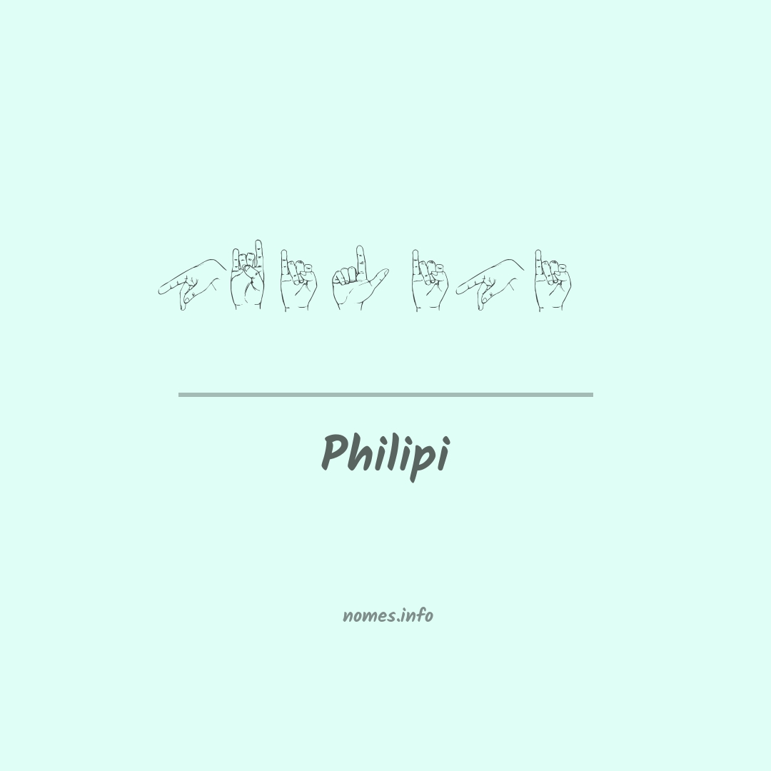 Philipi em Libras