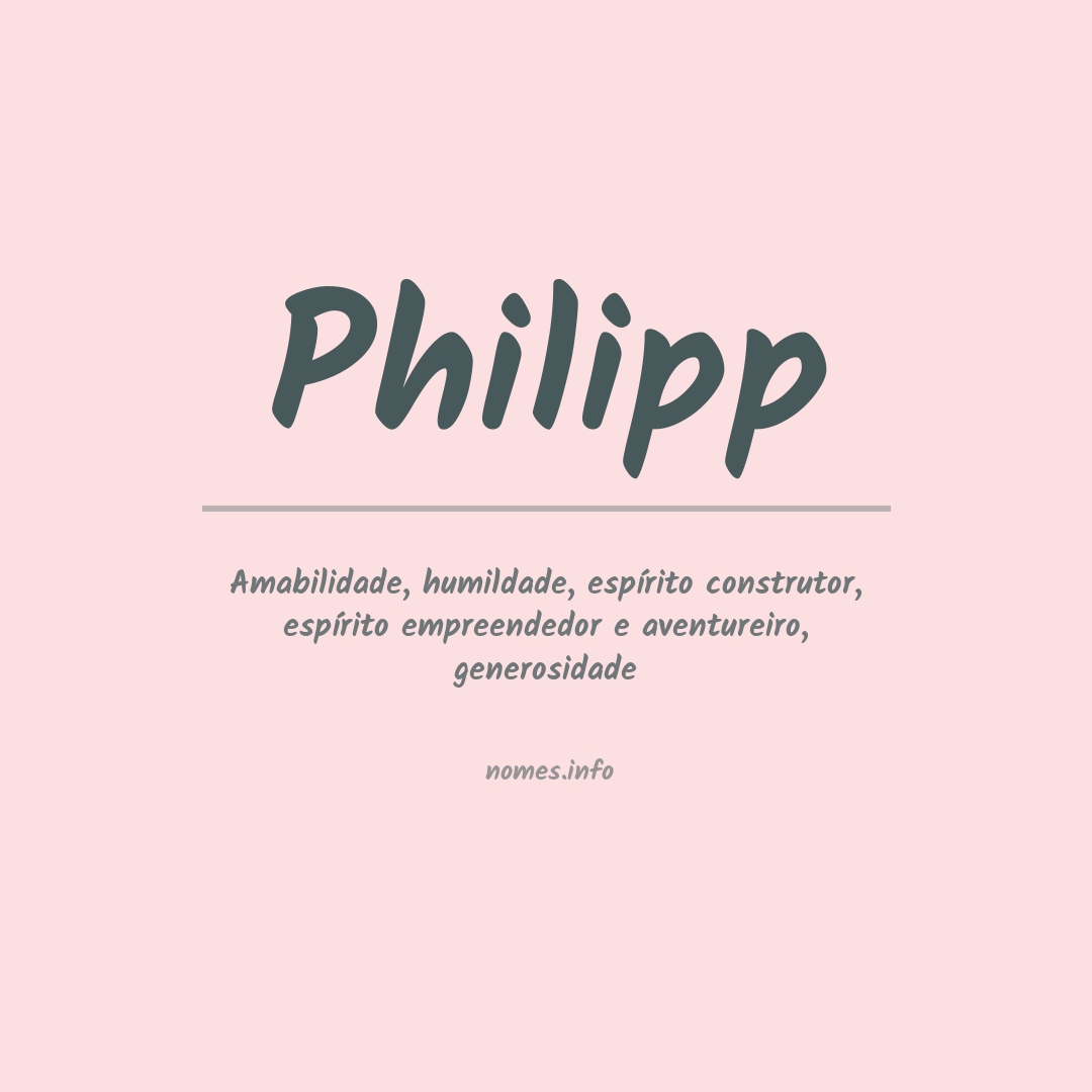 Significado do nome Philipp