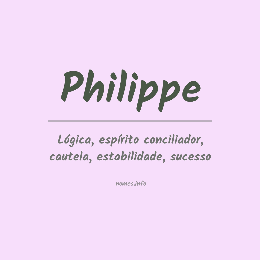 Significado do nome Philippe