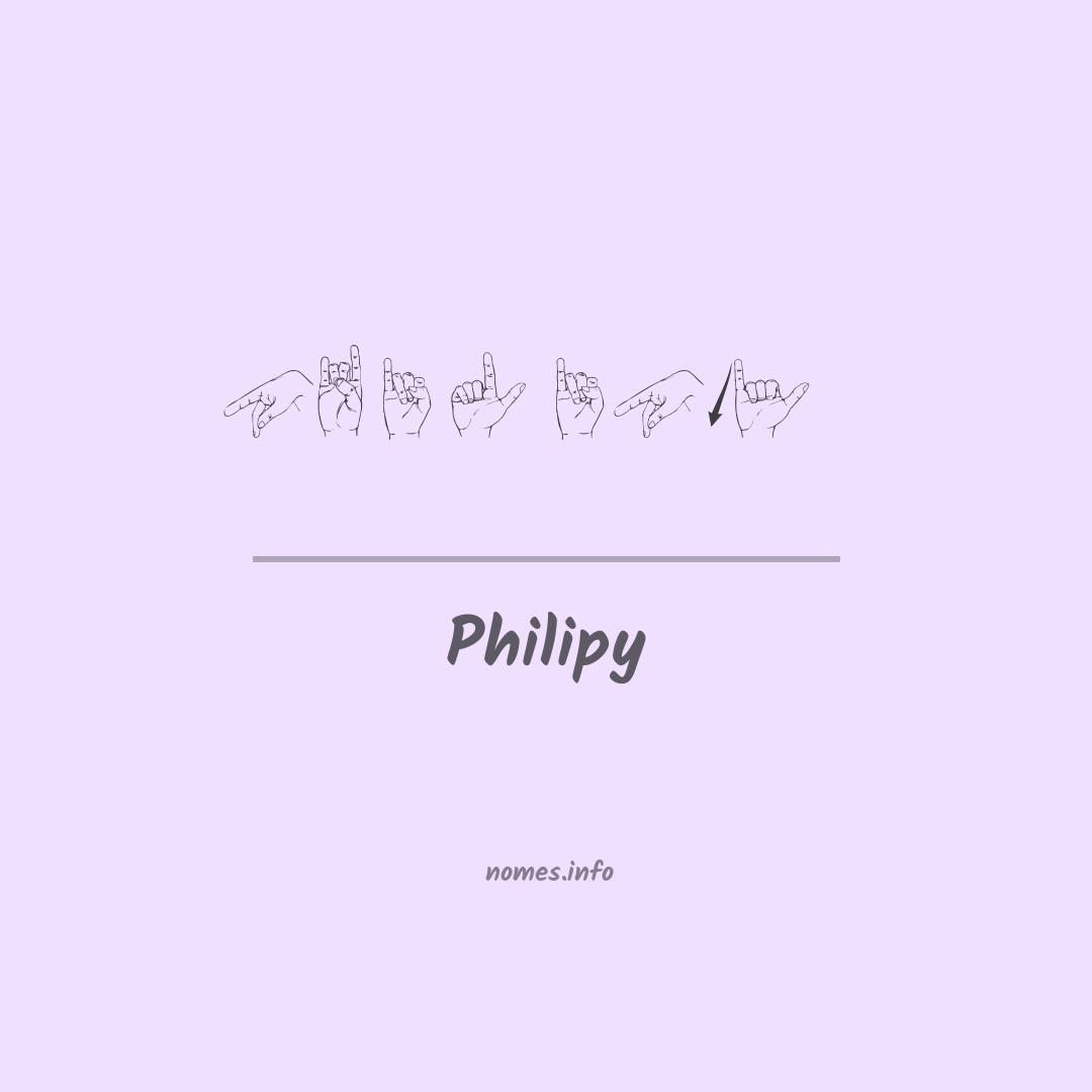 Philipy em Libras