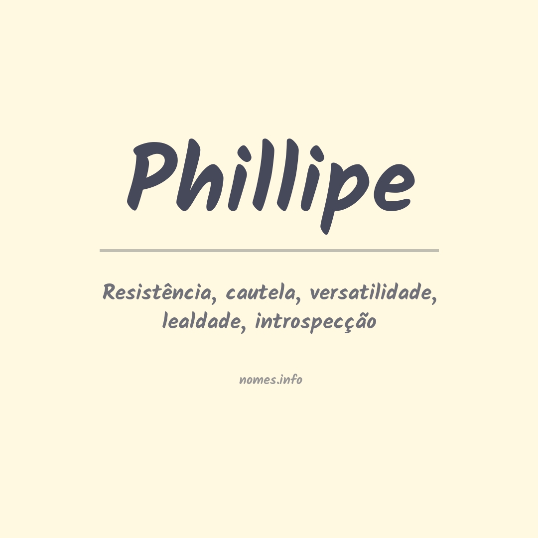 Significado do nome Phillipe