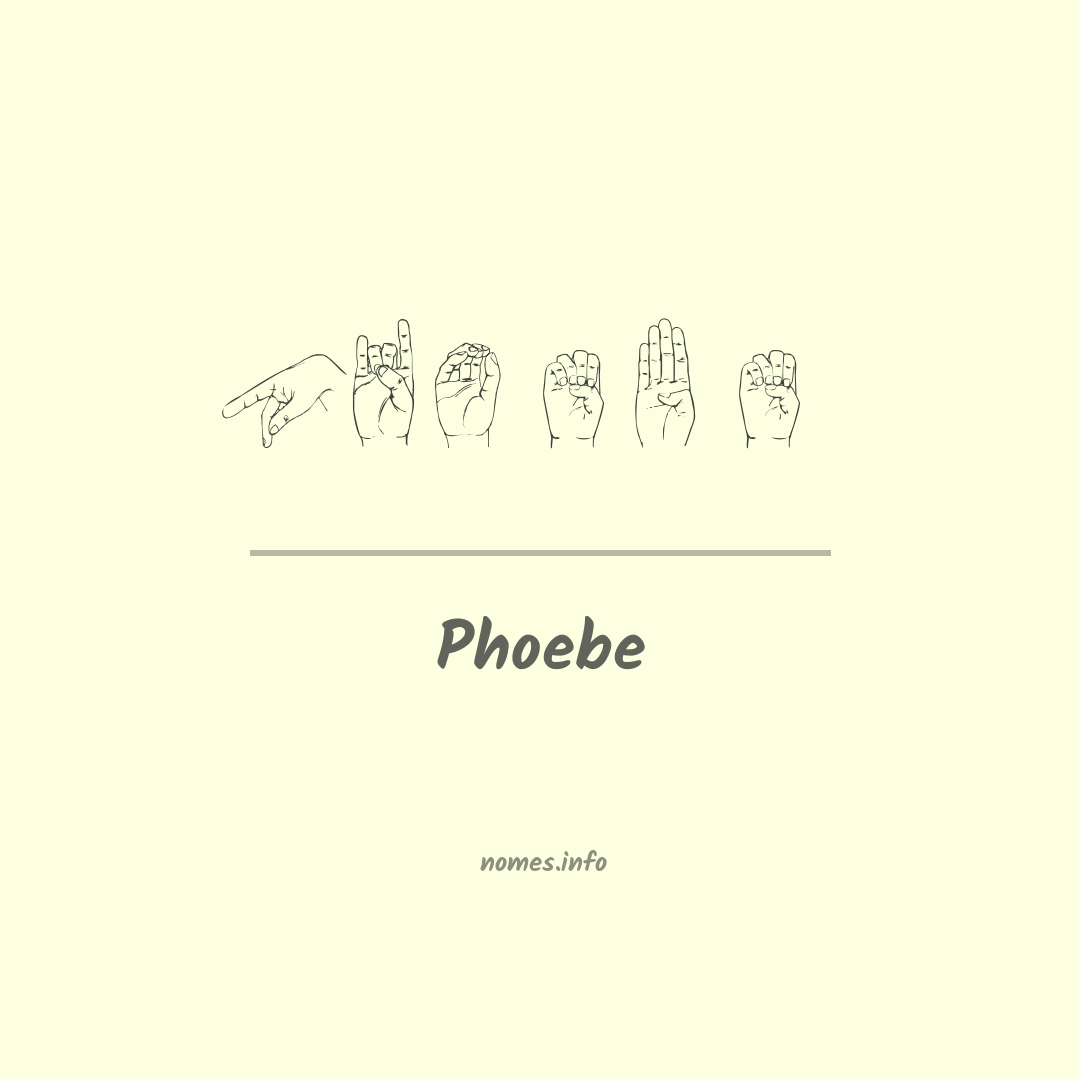 Phoebe em Libras