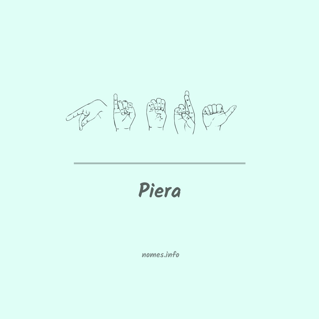 Piera em Libras