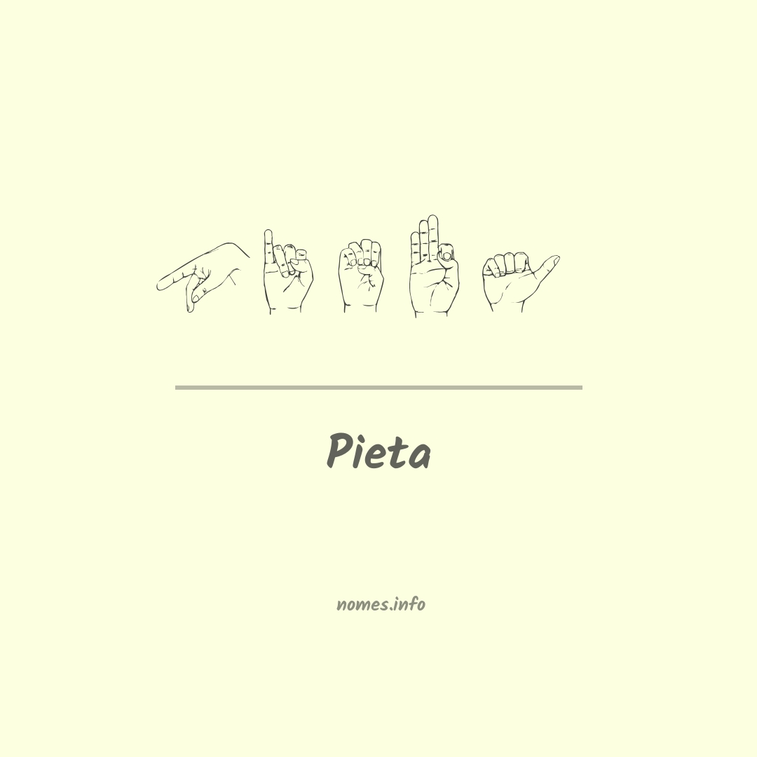 Pieta em Libras
