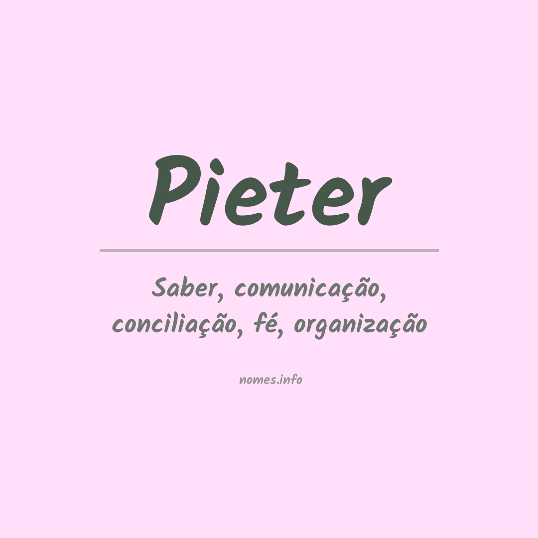 Significado do nome Pieter