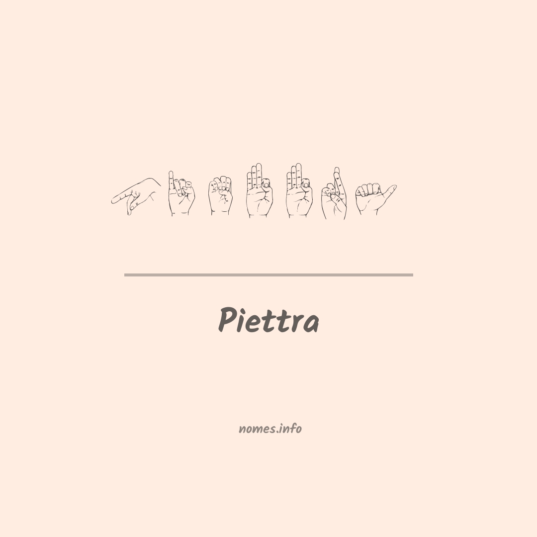 Piettra em Libras