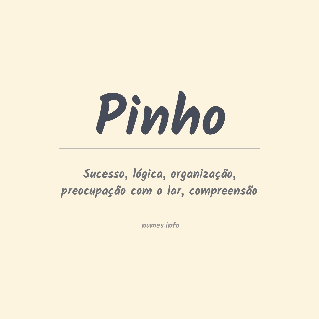 Significado do nome Pinho