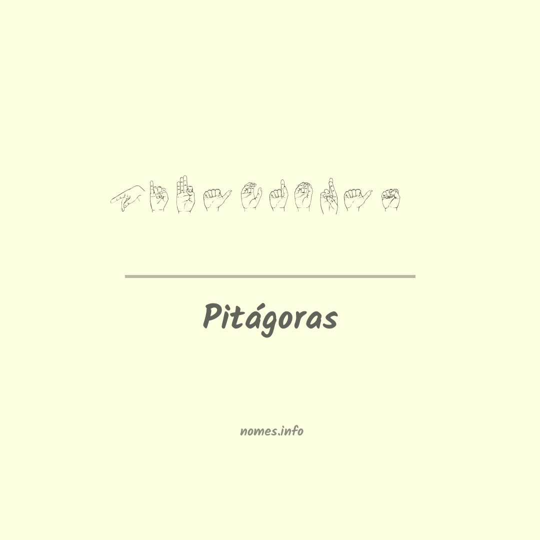 Pitágoras em Libras