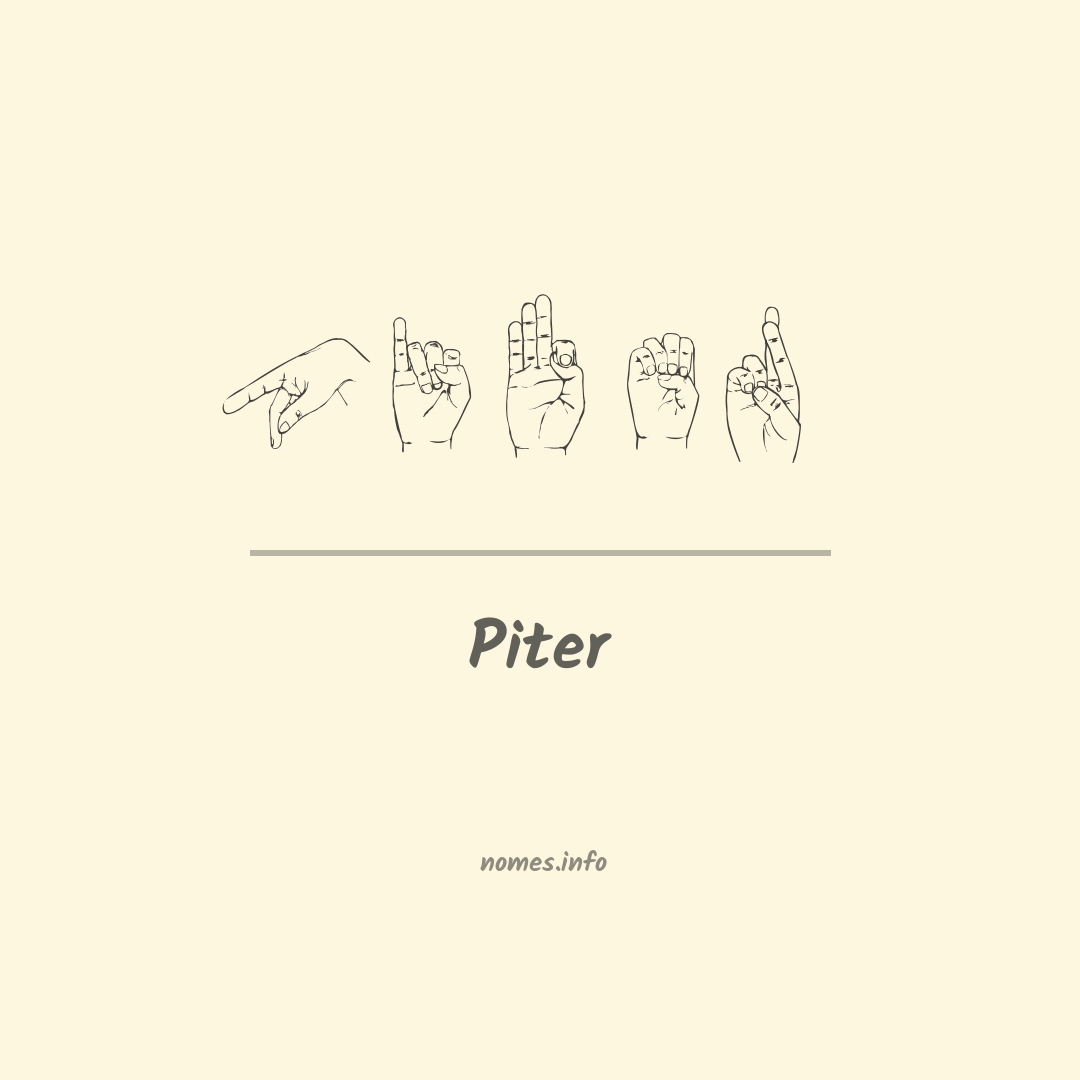 Piter em Libras