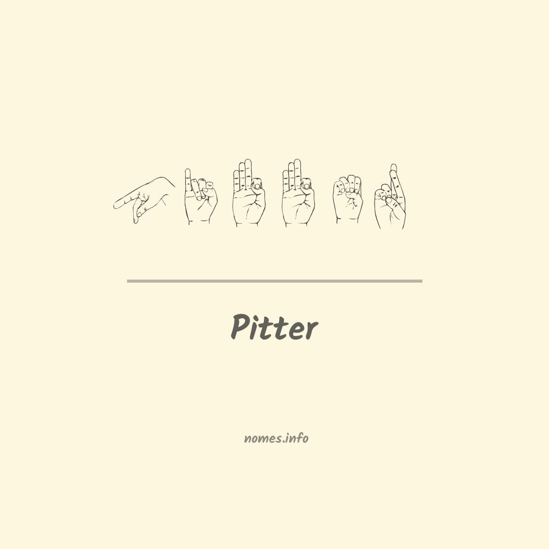 Pitter em Libras