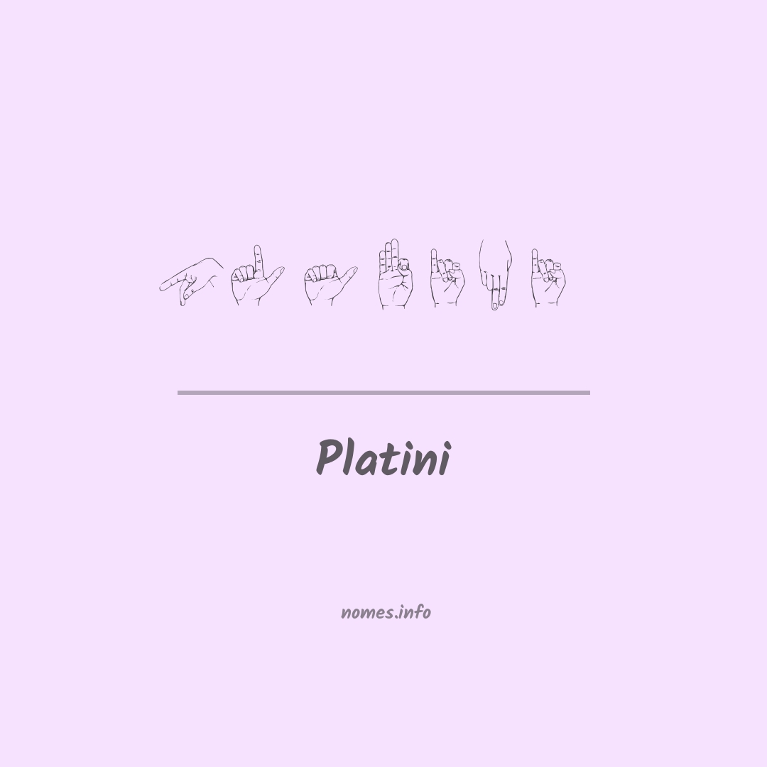Platini em Libras