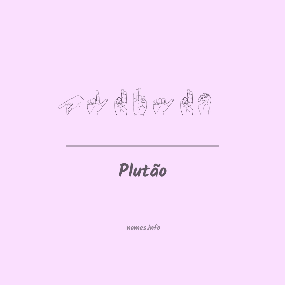 Plutão em Libras